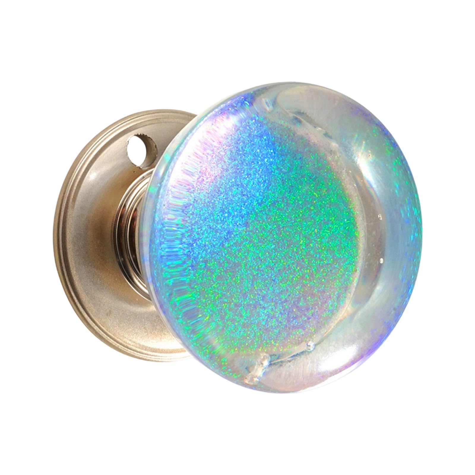 Lsttbo Fluorescent Green Unique Resin Dressers Knob Kitchen Cabinet Door Handle Wardrobe Pulls Crystal Ball Door Knob Furniture Hardware Resin Cabinet