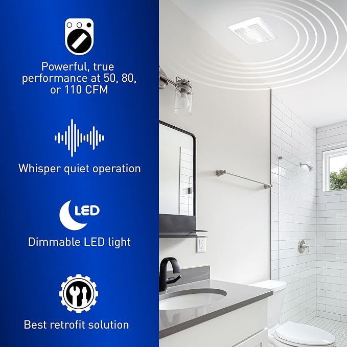 Extractor de Baño Panasonic WhisperFit con Luz LED miniatura 5