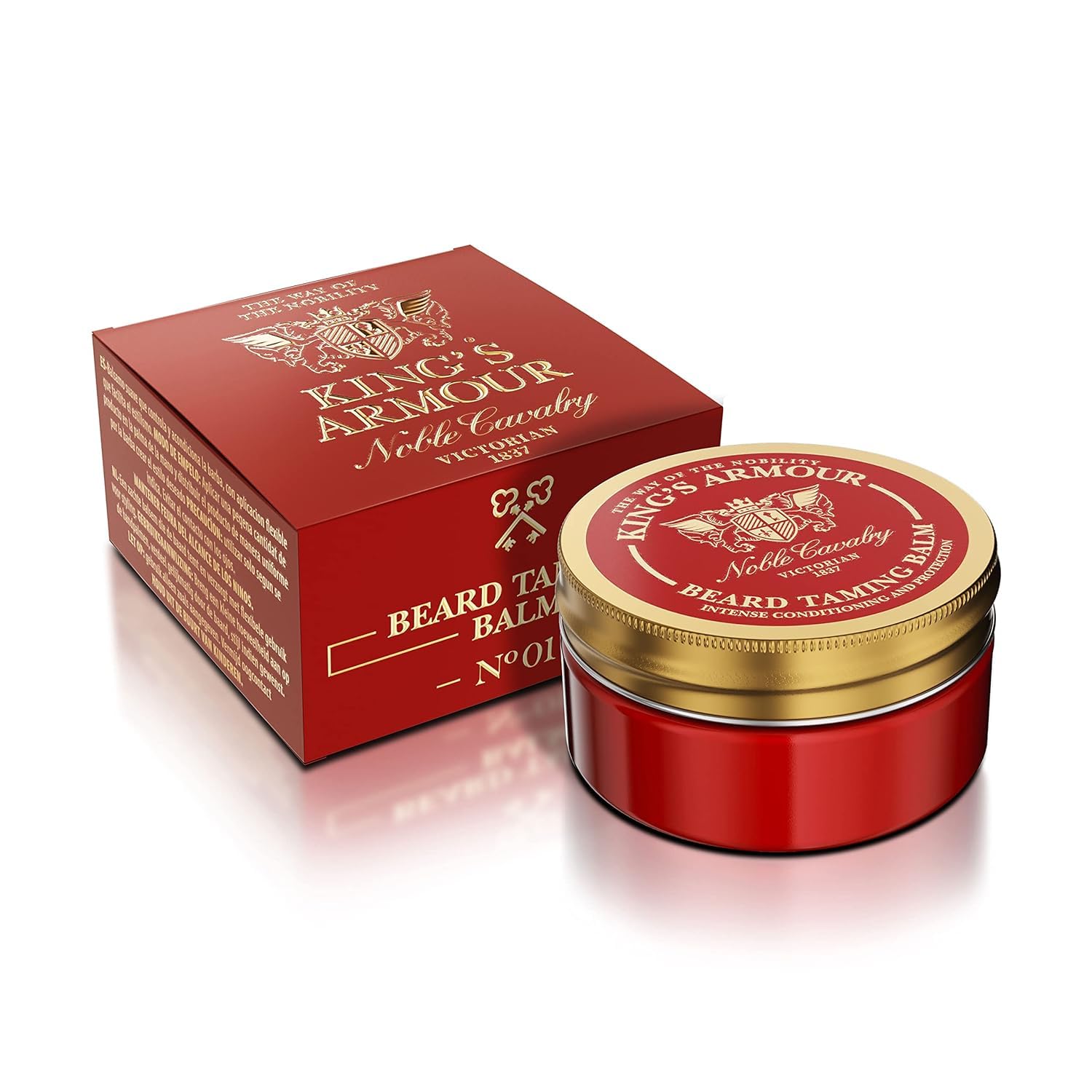 King's Armour Luxury Beard Care Balm 50 ml - Balsamo Premium Beard Tamer - Cura e Protezione Intensive