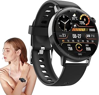 Firulab Blood Glucose Smart Watch,Glucose Monitor Wearable - IP67 Waterproof Non-Invasive Blood Glucose Test, 1.43-Inch Screen, 30 Sports Modes, Blood Oxygen Sleep Monitoring Tracking