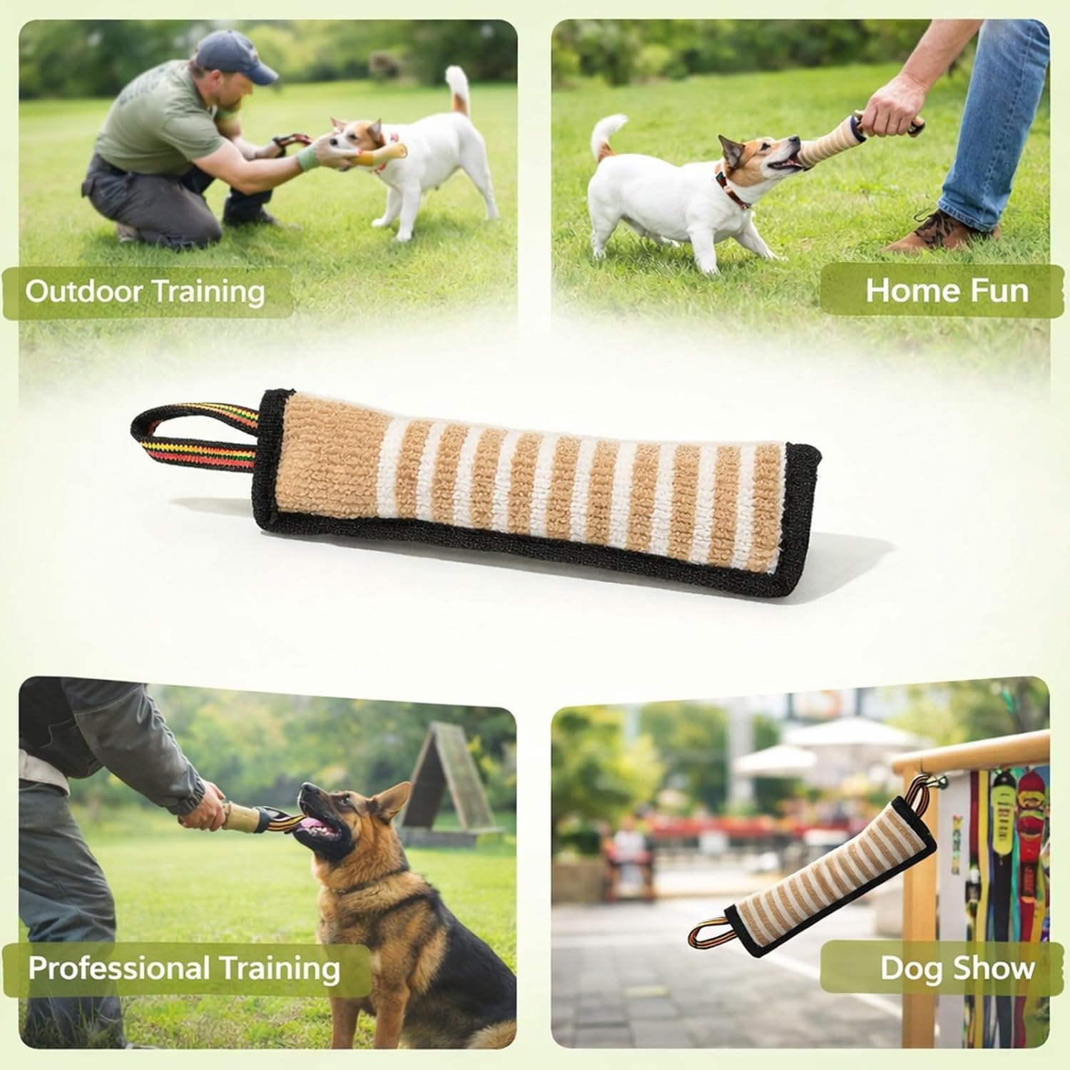 Dog Bite Sleeve Set for German Shepherd Tear Proof Protective Arm Sleeve and Training Stick - Durable K9 Bitework Equipment for Agility and Attack Protection
