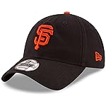New Era MLB Core Classic 9TWENTY Home Team Color Adjustable Hat Cap One Size Fits All (US, Alpha, One Size, San Francisco Giants Black)