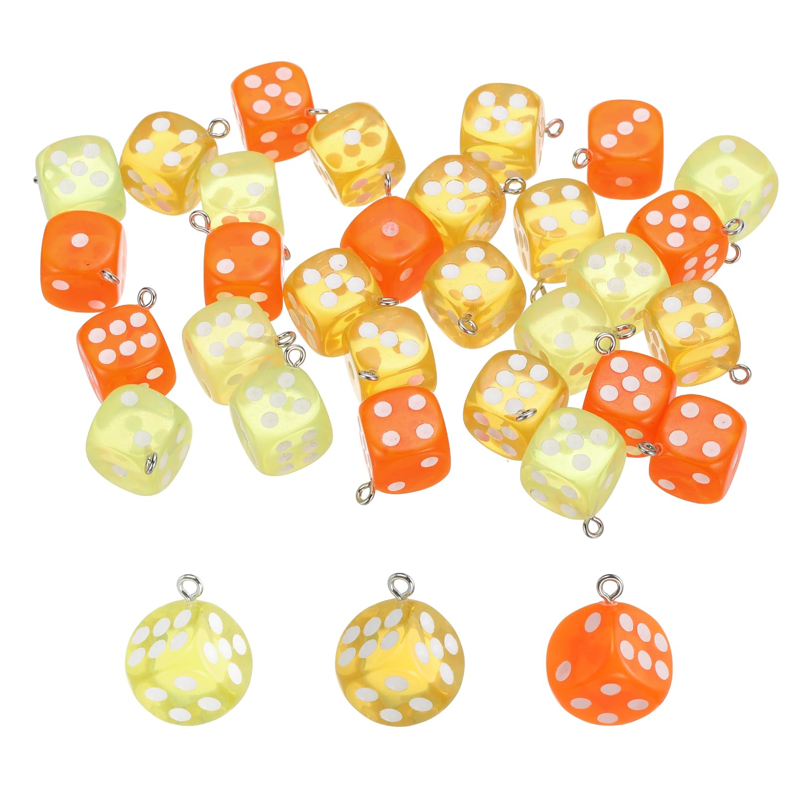 Perles acryliques 3D transparentes 14mm pour boucles d'oreilles et colliers DIY
