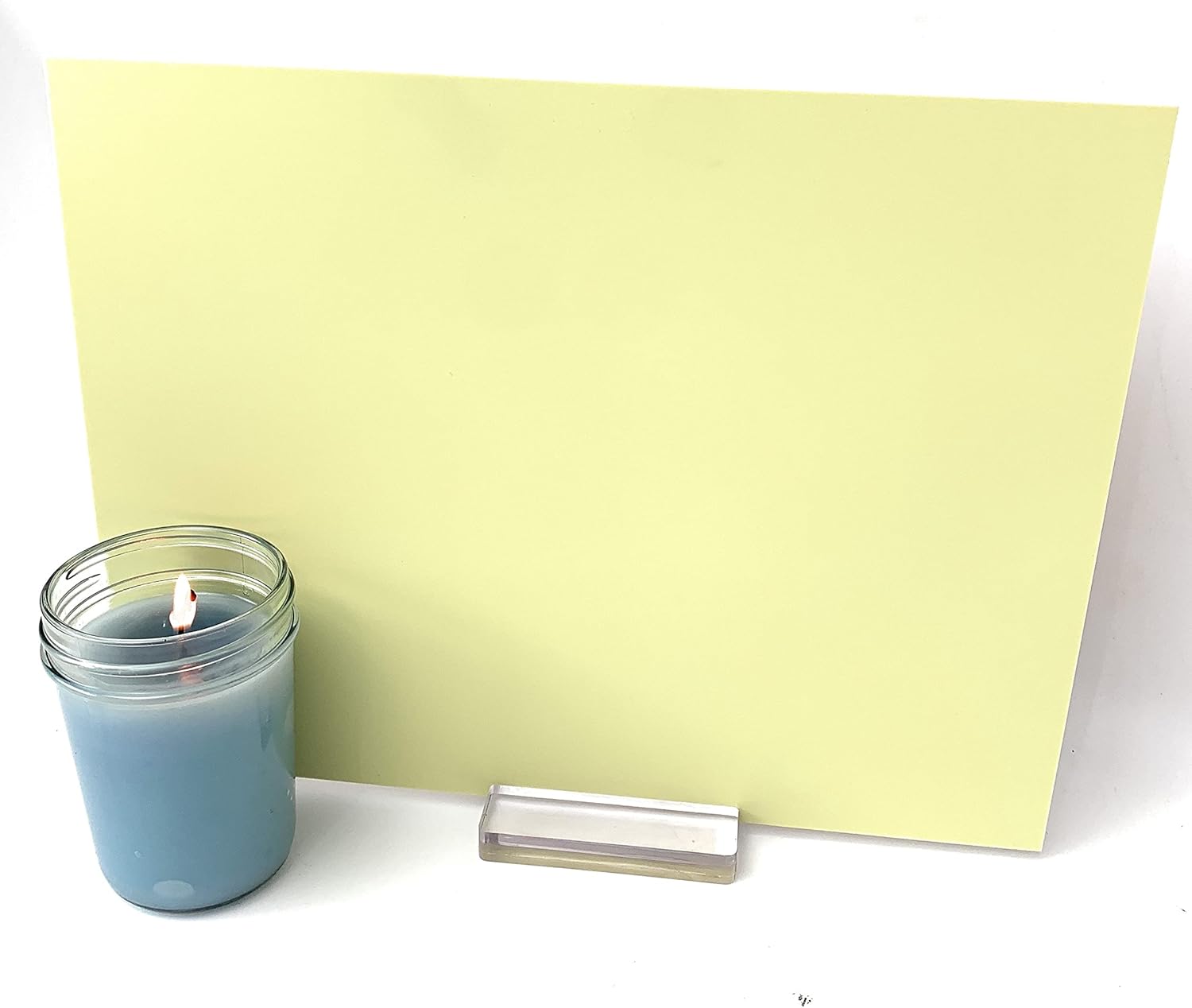 Pastel Matte Acrylic Sheet 12x20 1/8 Thick Laser Cutting Plastic Sheet, DIY Projects, Logo, Decorations, Art Crafts (12x20, Pastel Yellow)
