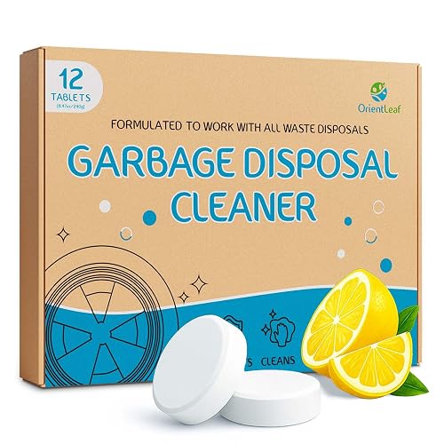 ORIENTLEAF Garbage Disposal Cleaner Tablets 20g 12 Pack