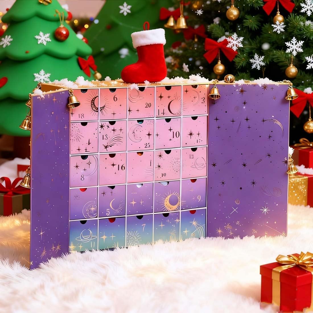 Advent Calendar 2025 – 25-Day Yarn & Pattern Countdown Box with Tutorials, DIY Craft Christmas Gift for Knitters