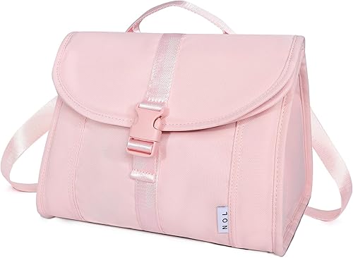 Miniatura 12 de NOL Natural Organic Lifestyle Bolsa de almuerzo aislada para mujeres/hombres, caja enfriadora de almuerzo reutilizable de nailon a prueba de fugas,