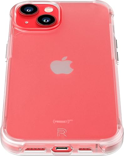 Miniatura 3 de REBEL Funda transparente para iPhone 13 Serie esmerilada Gen-3 Textura mate translúcida, antiarañazos, protección a prueba de golpes, botones de