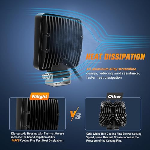 Miniatura 6 de Nilight barra de luces LED, 2 piezas, luces para circular fuera de camino