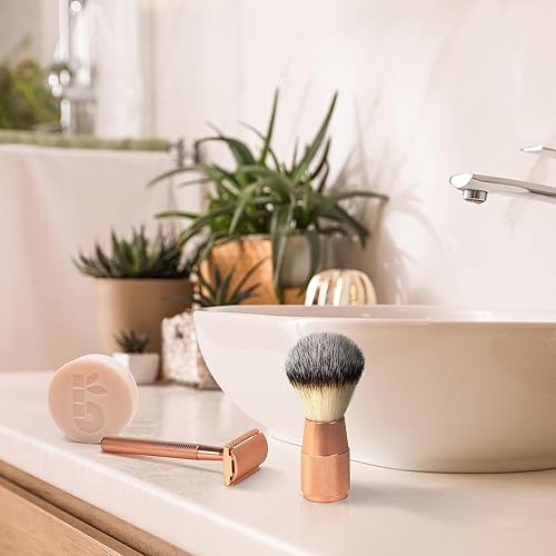 Miniatura 18 de Bambaw Jabón de afeitar para mujer 2.8 onzas Jabón de afeitar de aceite de albaricoque y vitamina E Barra de afeitar para todo