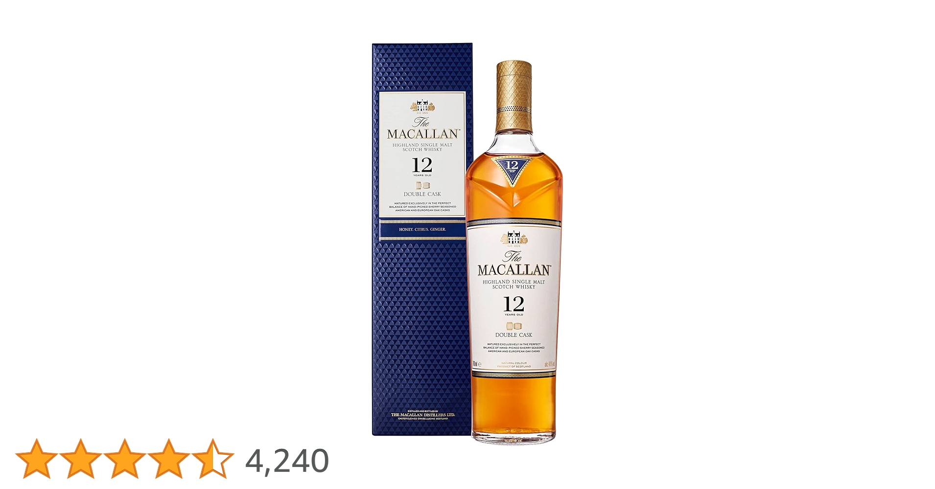 ウイスキー The Macallan12YearOldDouble Cask Amazon.co.jp: The Macallan Single Malt Whiskey, Double Cask