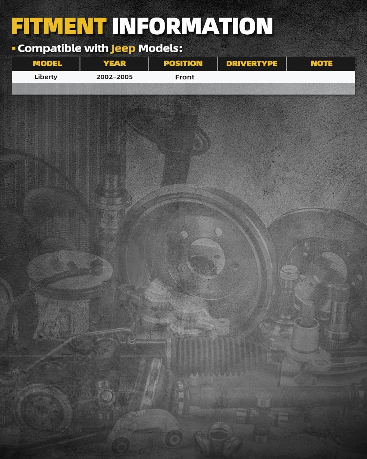 Pair 513178 Front Wheel Bearing Hub Assembly with 5-Lugs Fit for Jeep Liberty 2002 2003 2004 2005, Non-ABS, 2pcs