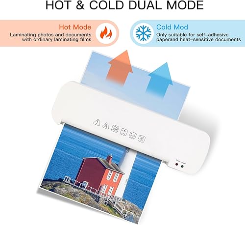 Miniatura 6 de Laminadora A4, calentamiento rápido, Laminación rápida, Máquina laminadora 4 en 1, Laminación de A4A5A6 para uso en la escuela de oficina en casa