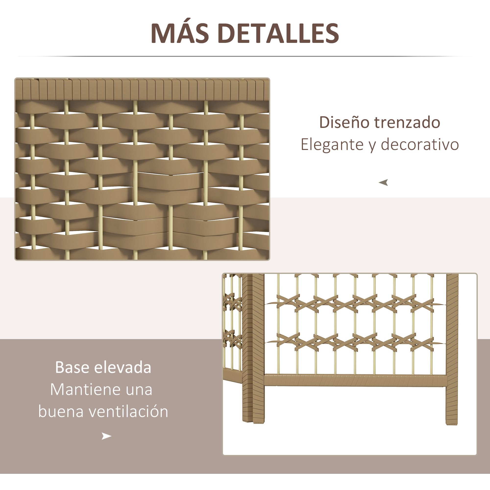 HOMCOM Biombo Plegable de 6 Paneles, 240x170 cm, Biombo Separador de Ambientes de Cuerda de Papel, Marco de Madera, Decoración para Dormitorio, Salón, Natural