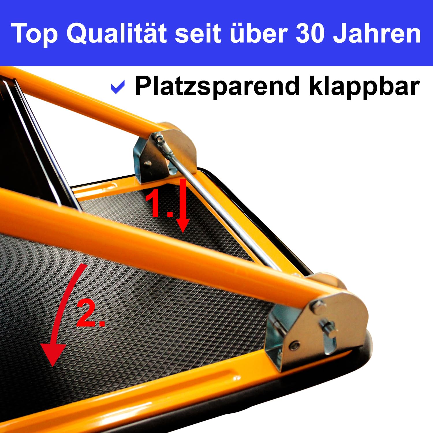 Plattformwagen Transportwagen klappbar bis 150 kg Handwagen Rollwagen Anti-Rutsch-Auflage gut lenkbar Transporthilfe