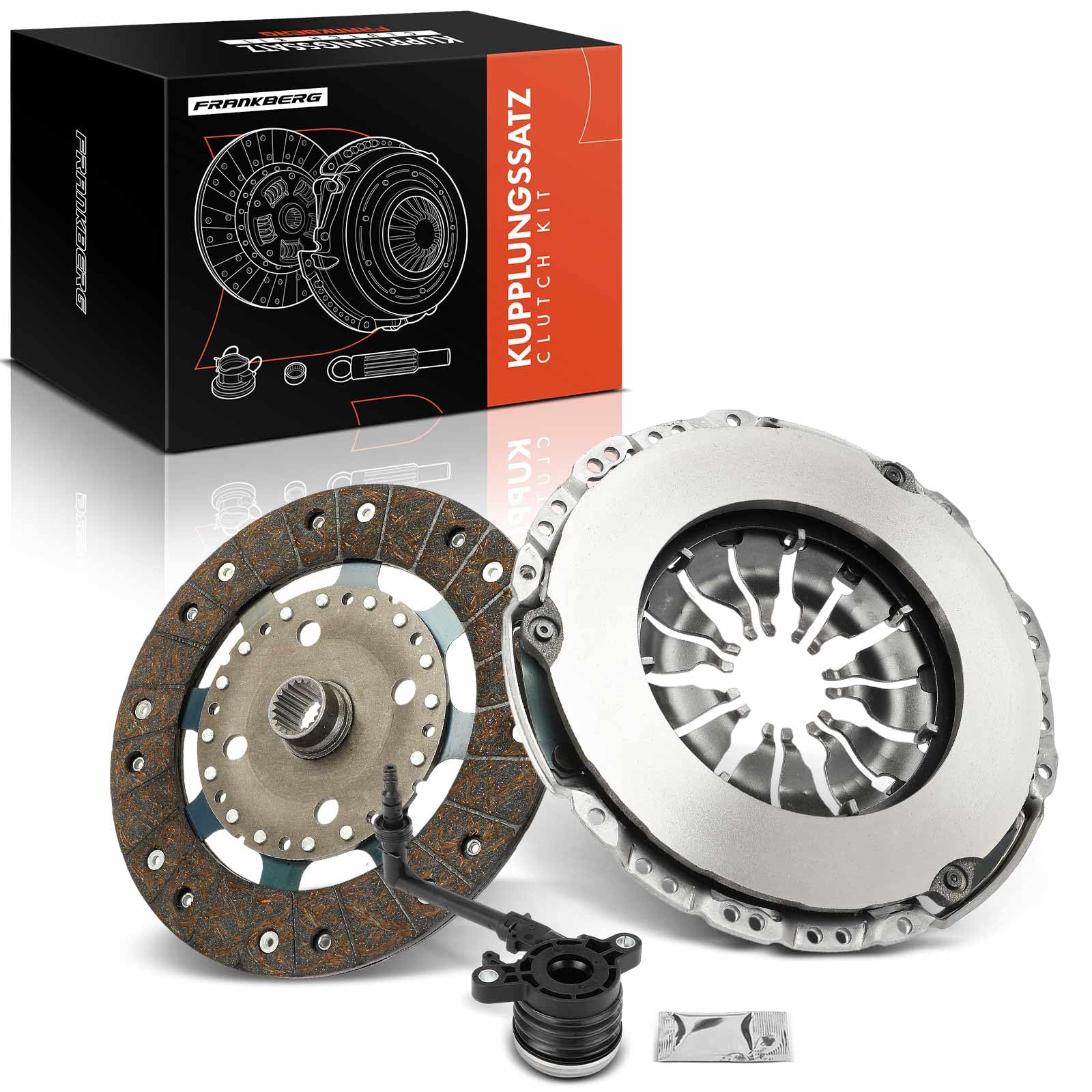 Frankberg Kit de embrague 834276 | Compatible con: Autobús NV200/Evalia, Pulsar Hatchback C13, M.e.g.a.n.e IV Hatchback B9A/M/N, Saloon Tiida SC11