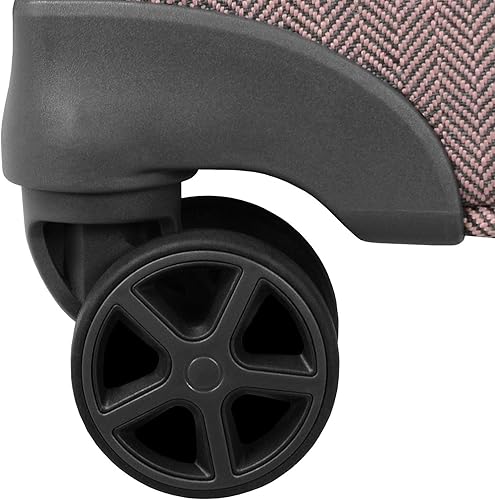 Miniatura 4 de LONDON FOG Newcastle Softside - Maleta giratoria expandible, Espiga de carbón rosa, Newcastle Softside - Maleta giratoria expandible