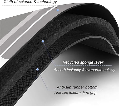 Miniatura 4 de ibetto Alfombra de baño de secado rápido, súper absorbente, antideslizante, alfombra de goma para el suelo de la cocina, tapete simple para baño,