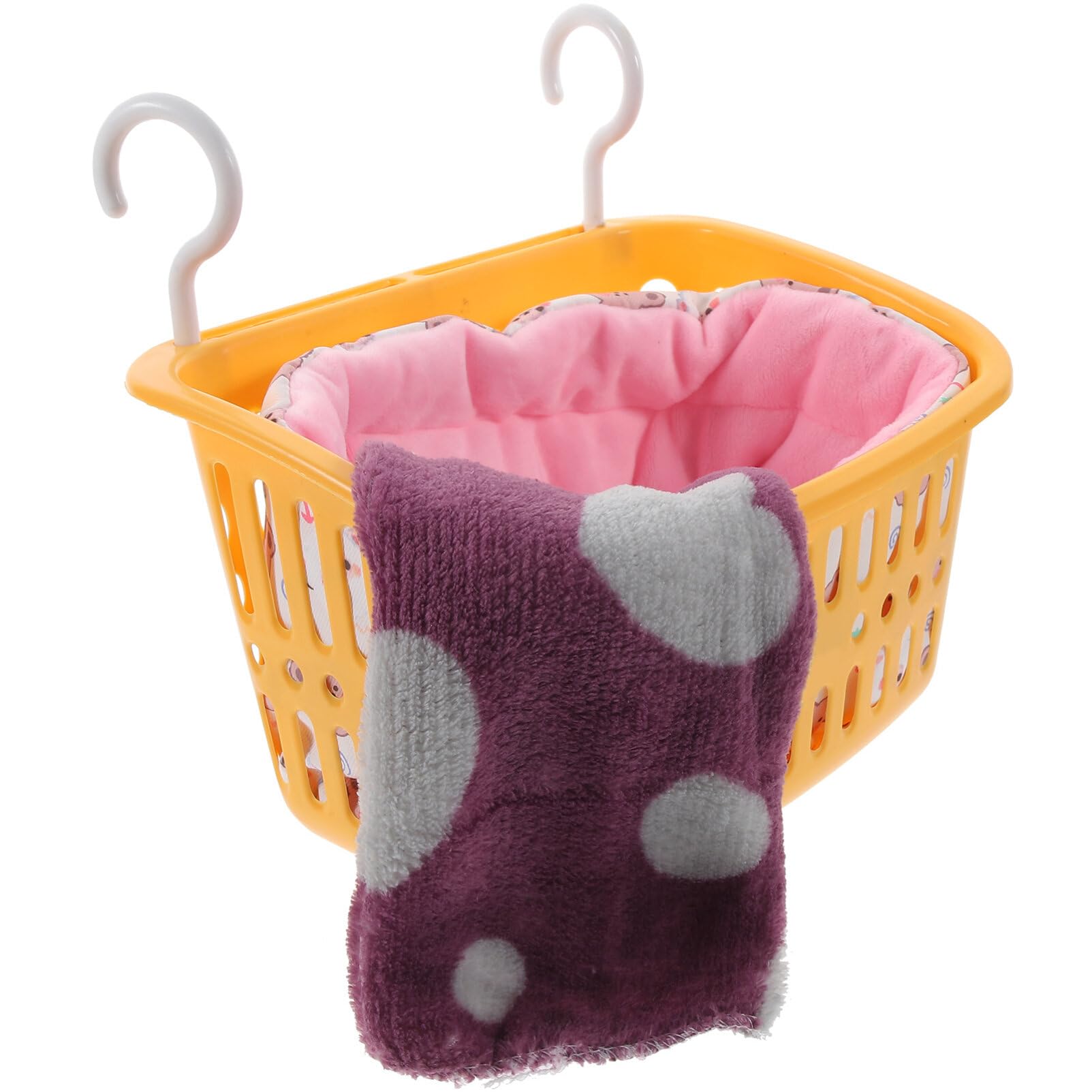 PATKAW Cama colgante para hámster, hamaca para ratas, ropa de cama para animales pequeños, jaula de nido, hábitats, cesta colgante, cama cálida para ratas de cobayas