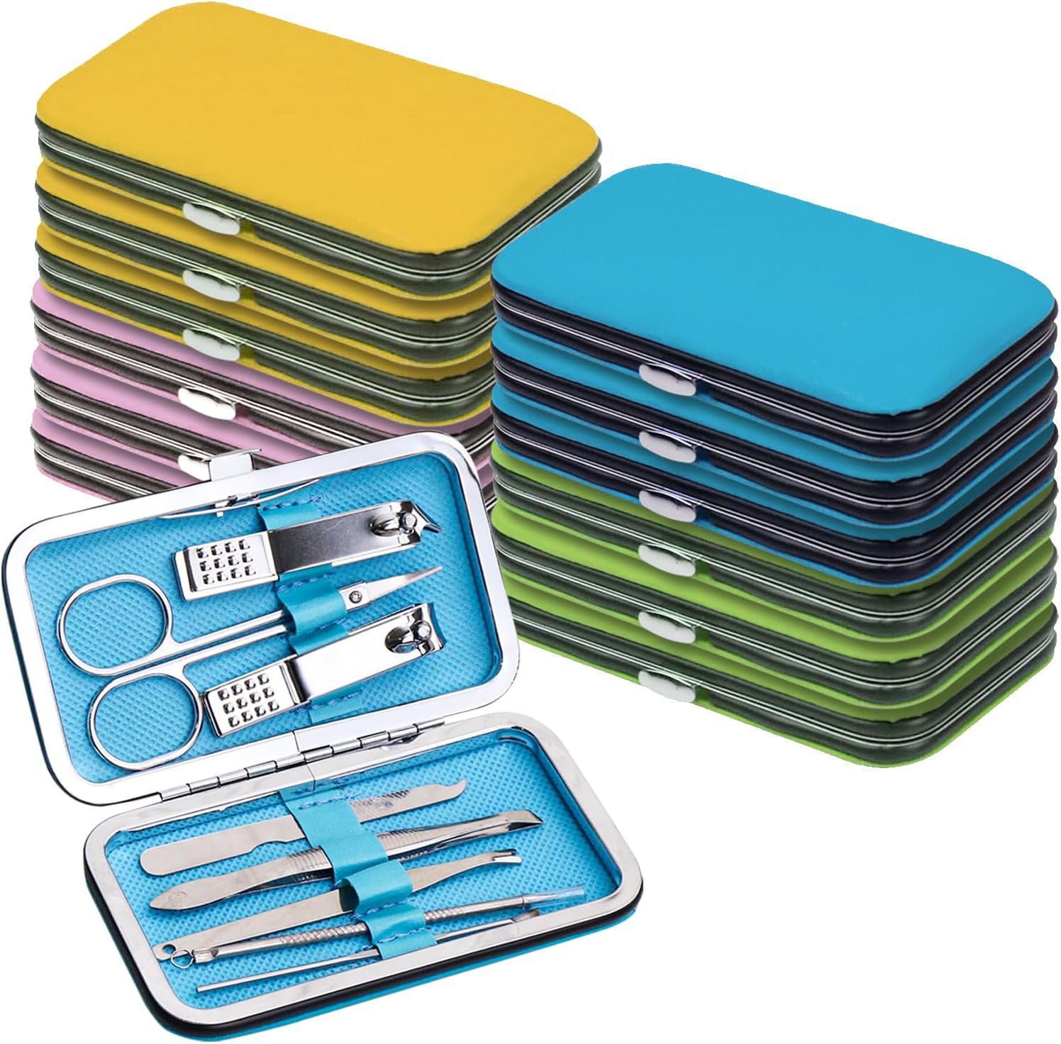 Manicure Set Bulk, Nail Clippers Kit Stainless Steel Fingernail Clippers Set