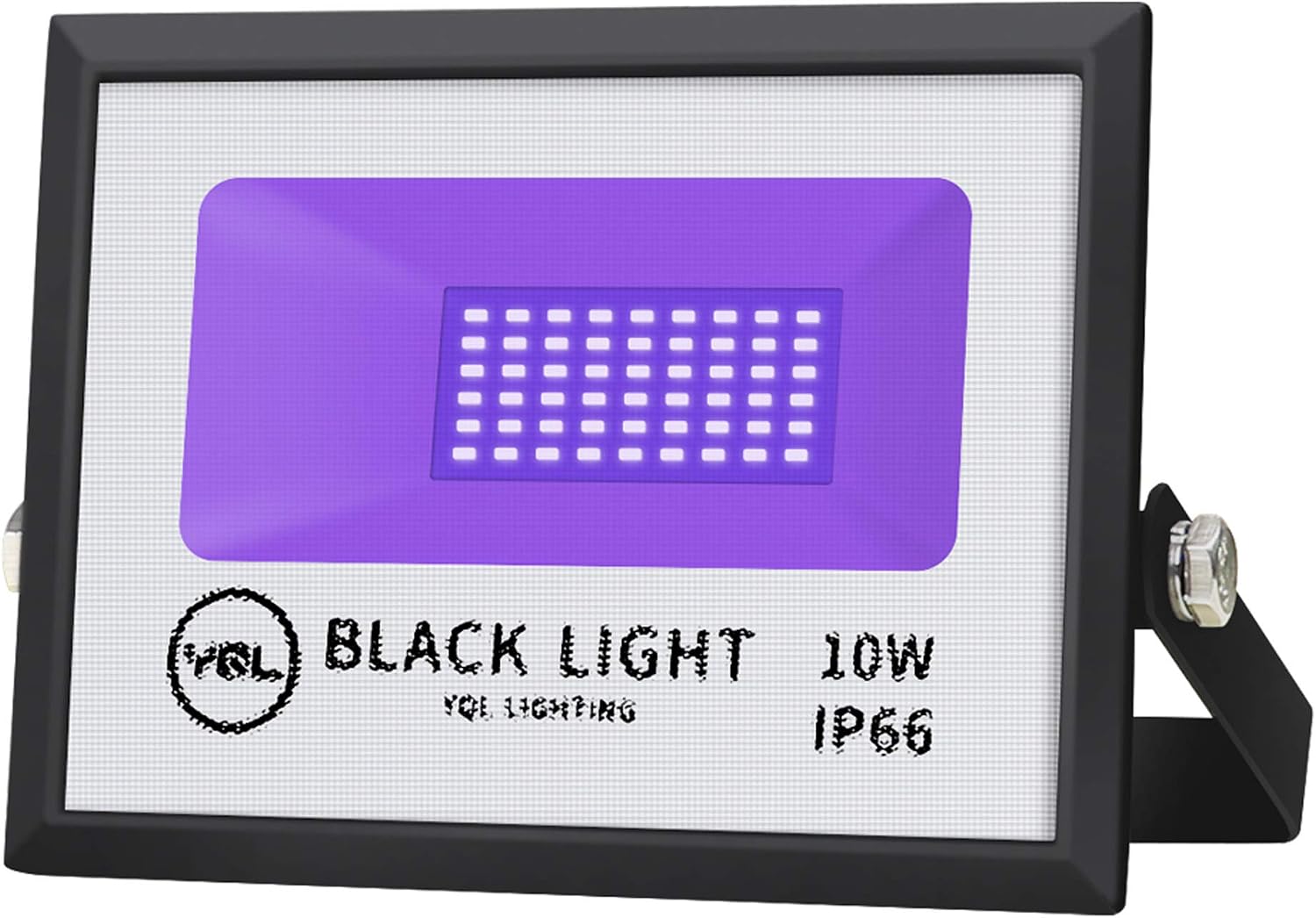 YQL Outdoor UV Black Light,10W Ultra Violet LED Flood Light,Blacklights for DJ Disco Night Clubs,UV Light Glow Bar,Blacklight Dance Party,Stage Lighting,Glow in The Dark Party Supplies,Curing
