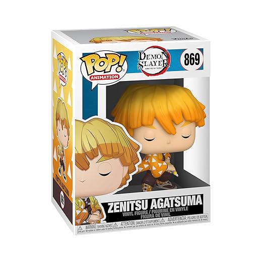 Funko Pop! Animation: Demon Slayer - Zenitsu Agatsuma- Esclusiva Amazon - Figura in Vinile da Collezione - Idea Regalo - Merchandising Ufficiale - Giocattoli per Bambini e Adulti - Anime Fans