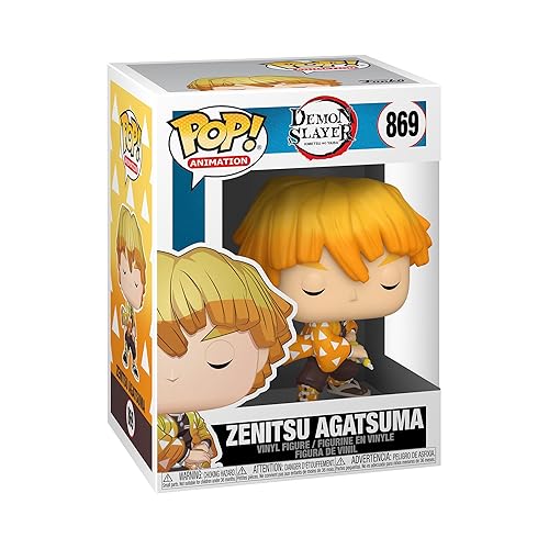 Funko Pop Animation: Demon Slayer - Zenitsu Agatsuma, 3.75 Inches - Collectable Vinyl Figure - Gift Idea - Official Merchandise - Toys for Kids & Adults - Anime Fans - Model Figure for Collectors - Zenitsu Agatsuma