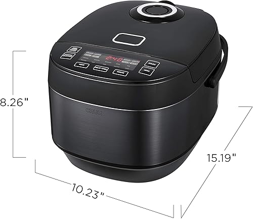 Vista 13 de Crux Arrocera sin inducción de 12 tazas, multicocina, vaporizador de alimentos, olla de cocción lenta, olla, comidas saludables fáciles de una olla