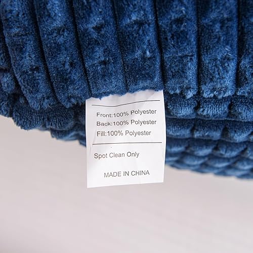 Miniatura 6 de Btargot Almohada de lectura para cama de cuña grande para adultos con respaldo y brazos  Soporte de espalda para sentarse en la cama, azul marino,