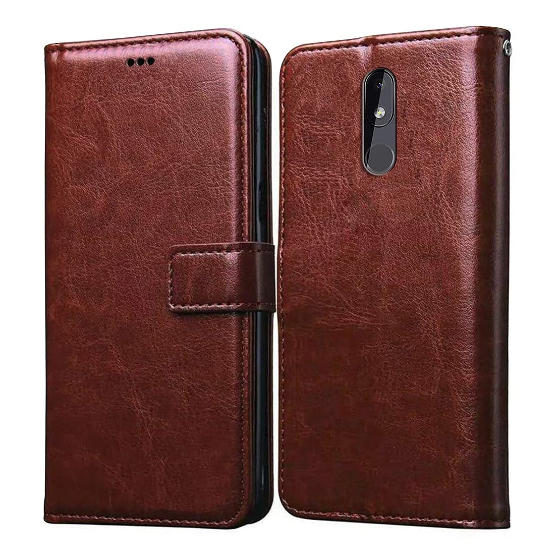 Amazon Brand- Solimo Flip for Nokia 3.2 (Leather_Brown) (B09WXBJNSJ) Amazon Price History, Amazon Price Tracker