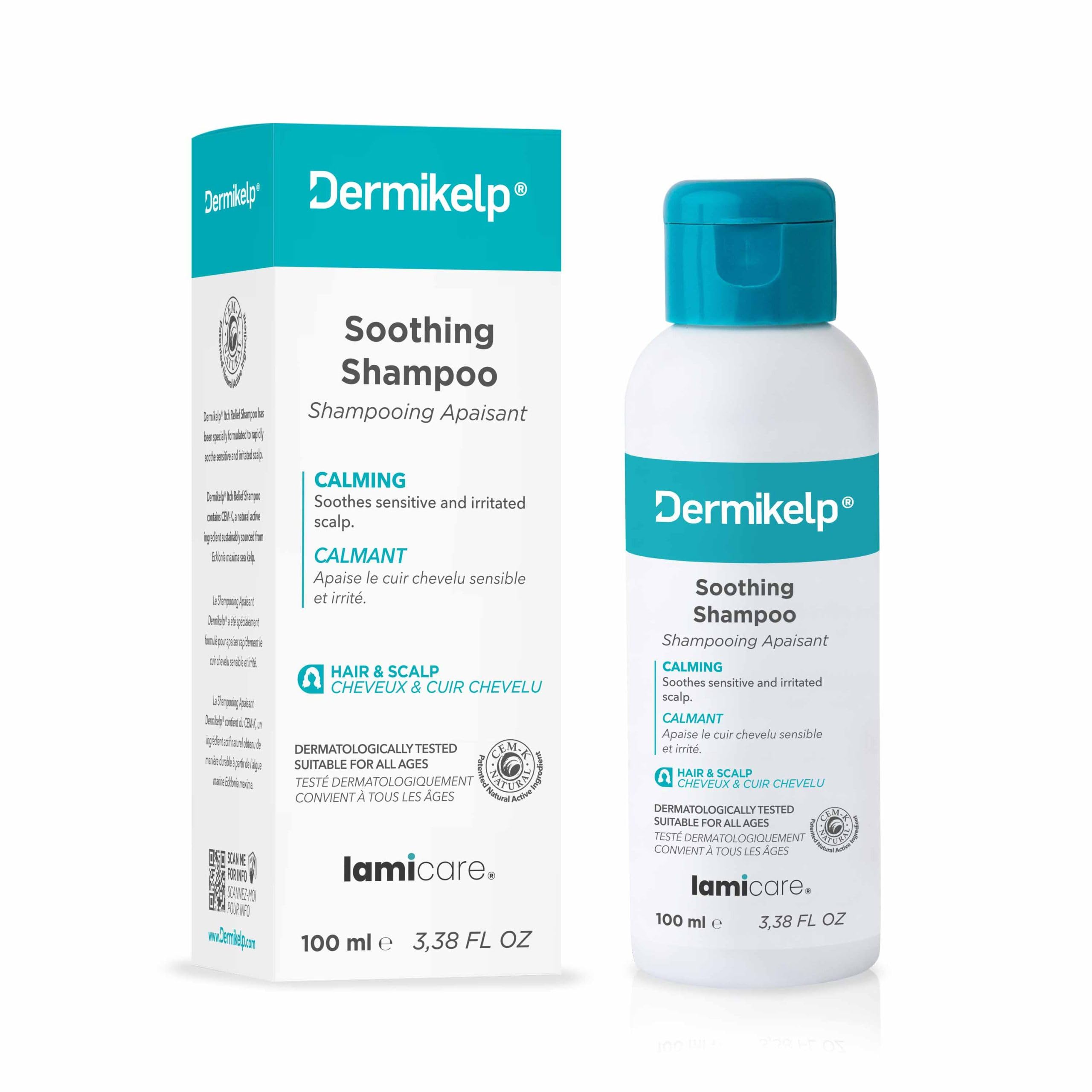 Dermikelp® Soothing Shampoo for Dry Itchy Scalps, Gentle Care for Dandruff and Sensitivity Coal Tar-Free, Paraben-Free