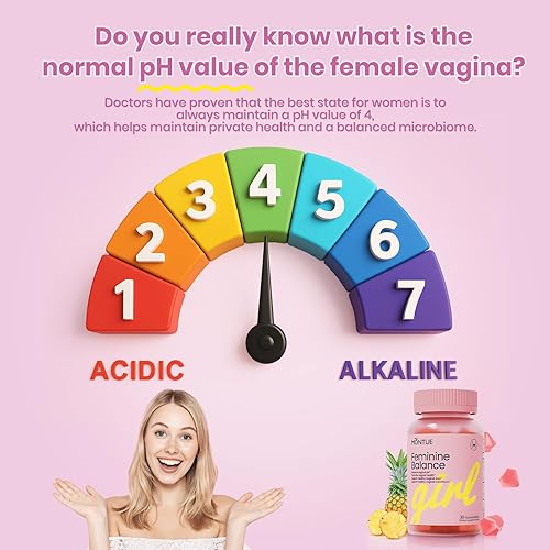 Miniatura 5 de Gomitas de equilibrio femenino de diamante de alta calidad, equilibrio de pH con prebióticos y mezcla de probióticos Lactobacillus y apoyo