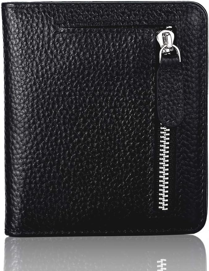 FUNTOR Leather Wallet for women, Ladies Small Compact Bifold Pocket RFID Blocking Wallet for Women