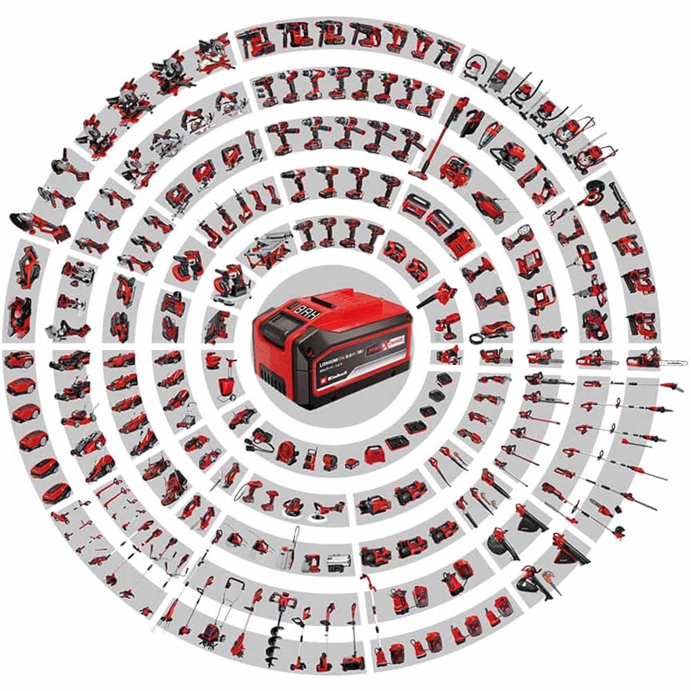 Einhell Soplador Universal inalámbrico GE-UB 18/250 Li E (1 x 4,0 Ah) Power X-Change (18 V, 250 km/h, Velocidad de Aire, 3 Piezas, Tubo, Velocidad con indicación LED, Incluye 1 batería de 4,0 Ah,