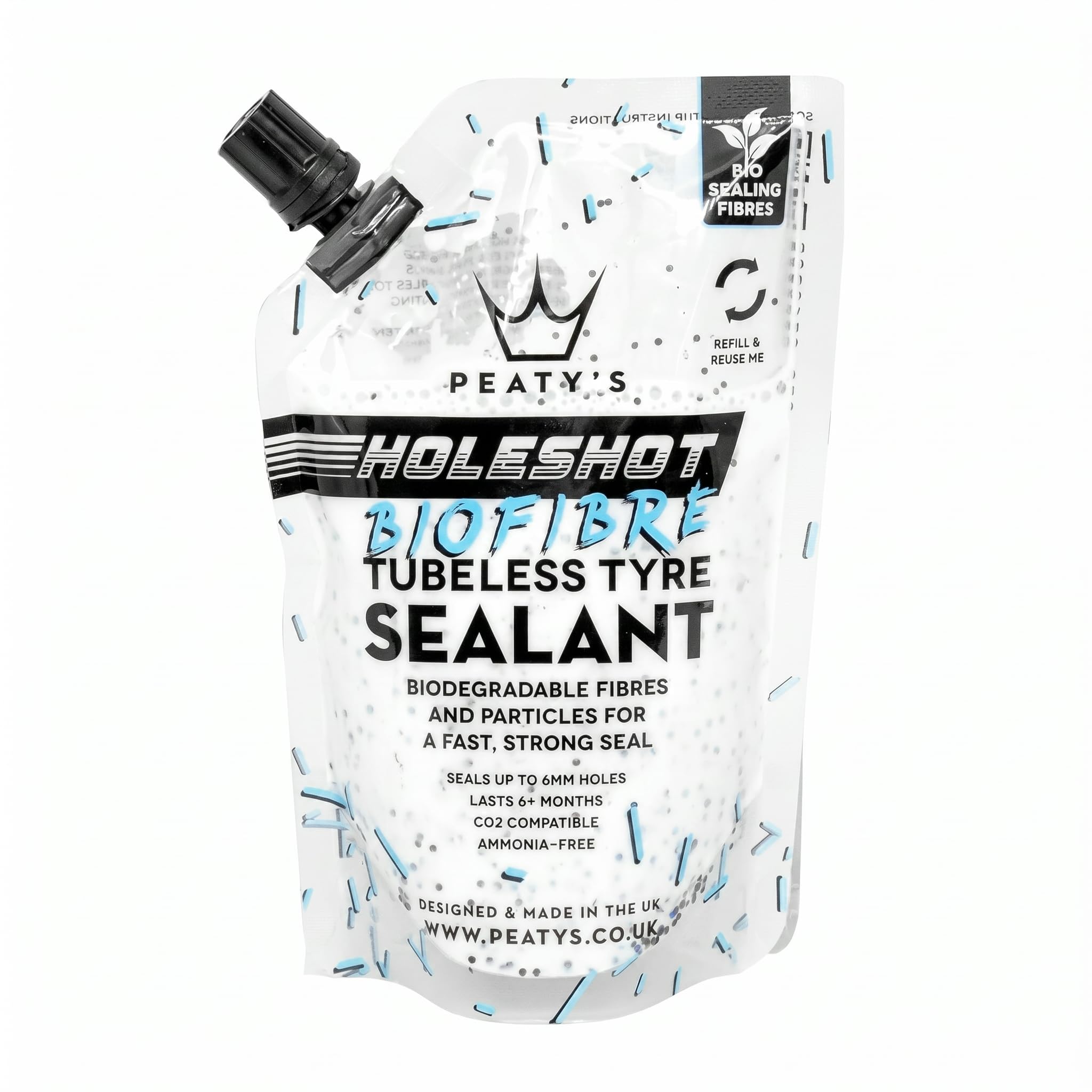Peatys Holeshot BioFibre Tubeless Tyre Sealant