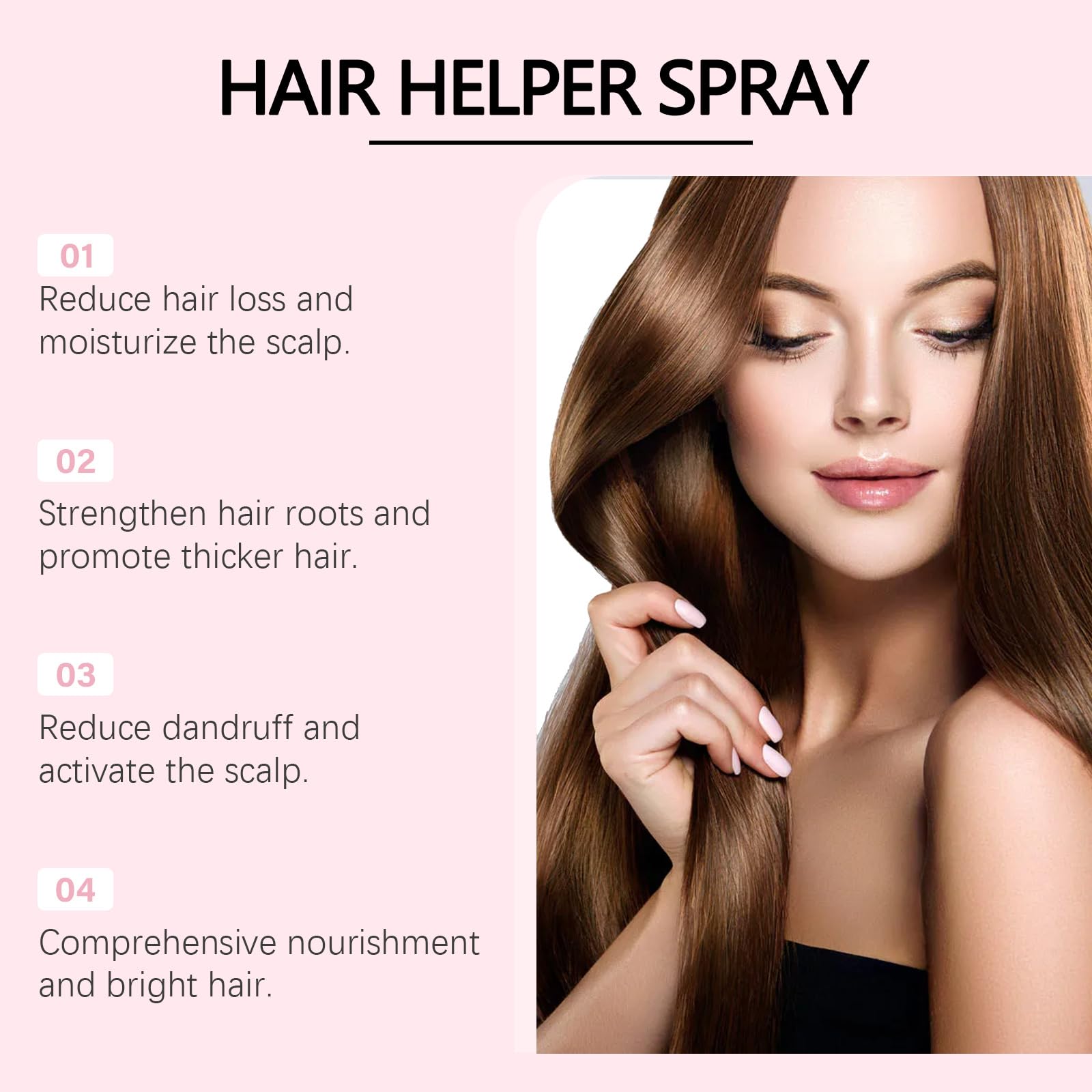 Haarwachstumsspray gegen Haarausfall, stärkend, Ingwer, Kaffee, 50 ml