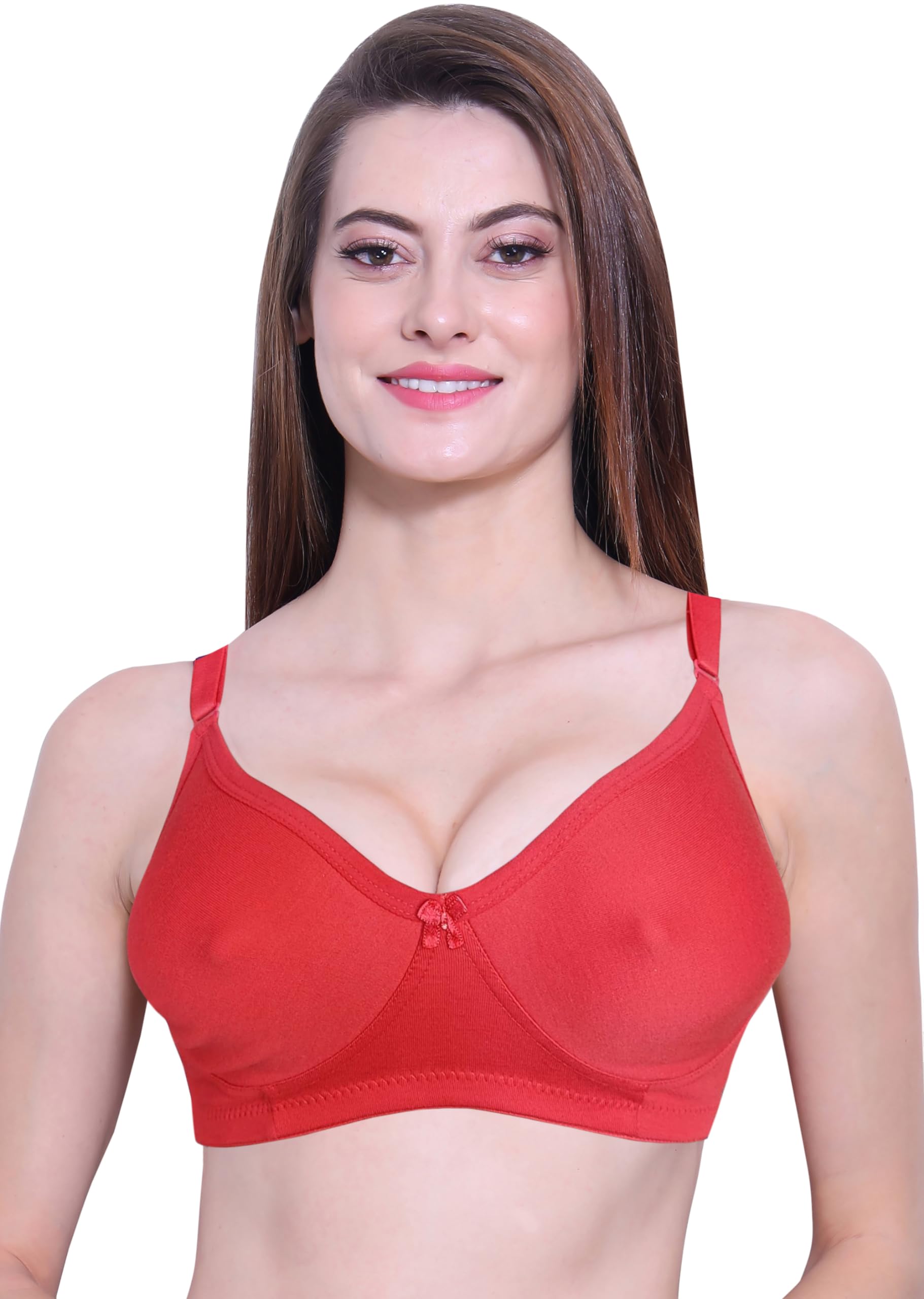IMTRA FASHIONWomen's Non-Padded Adjustable Strapes Bra Wire Free Regular Bras