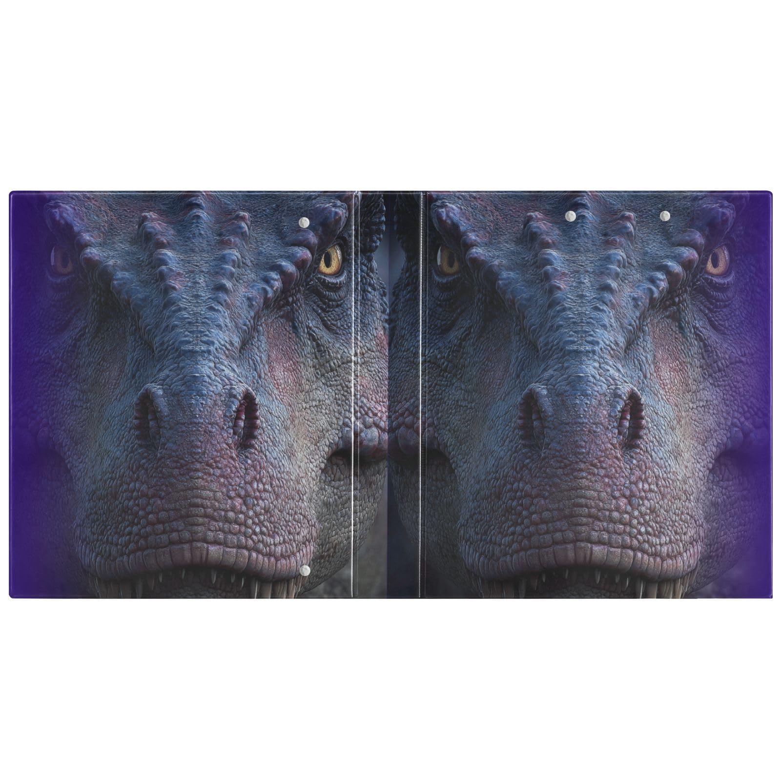 Raccoglitori da 1 e mezzo pollice divertente testa di animale T-rex