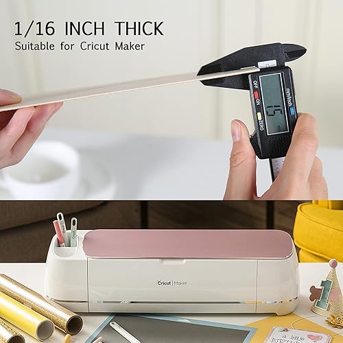 Vista 3 de 20 hojas de madera de tilo, 1/16 x 12 x 8 pulgadas, láminas finas de madera contrachapada para manualidades