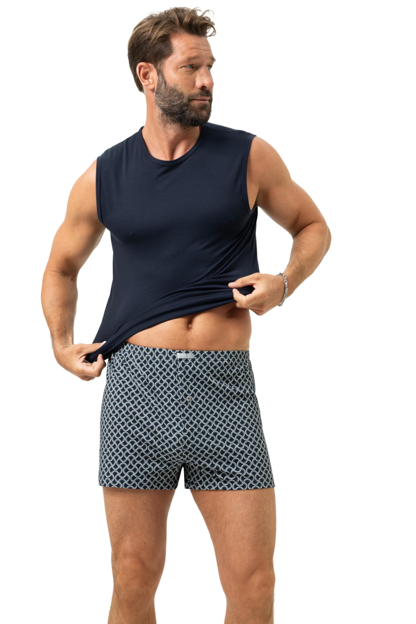 Mey Herren Boxershort: Klassische Boxershorts, Bequeme, Moderne Passform, Weiter Sitz, Ummantelter Komfortbund, Mit Weblabel, Serie Curves