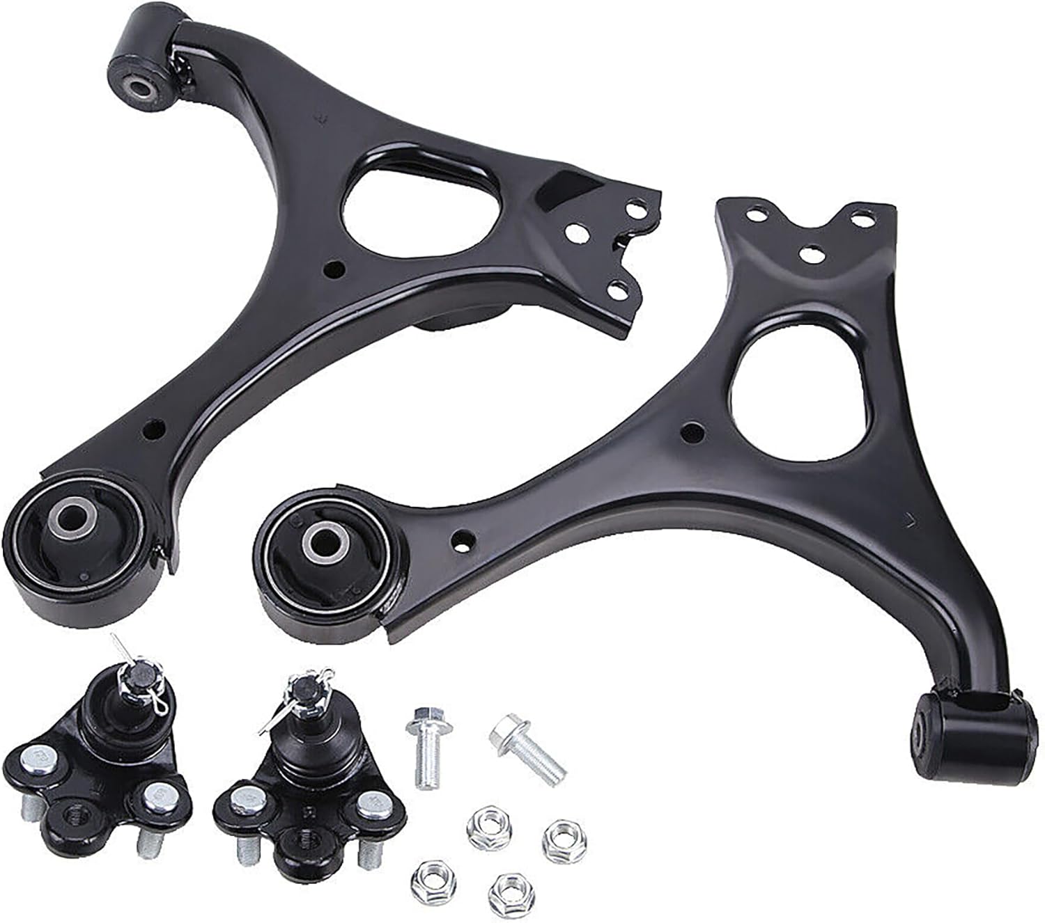 4pcs Front Lower Control Arms Ball Joints Bushings Suspension Kit Compatible with Honda Civic 2006-2011 for Acurac CSX 2006-2011 K620382 K620383 K500069 K500070