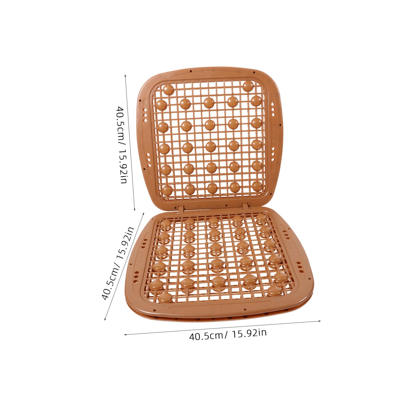 Coussin de Siège Auto en Plastique Marron Antidérapant pour Voiture