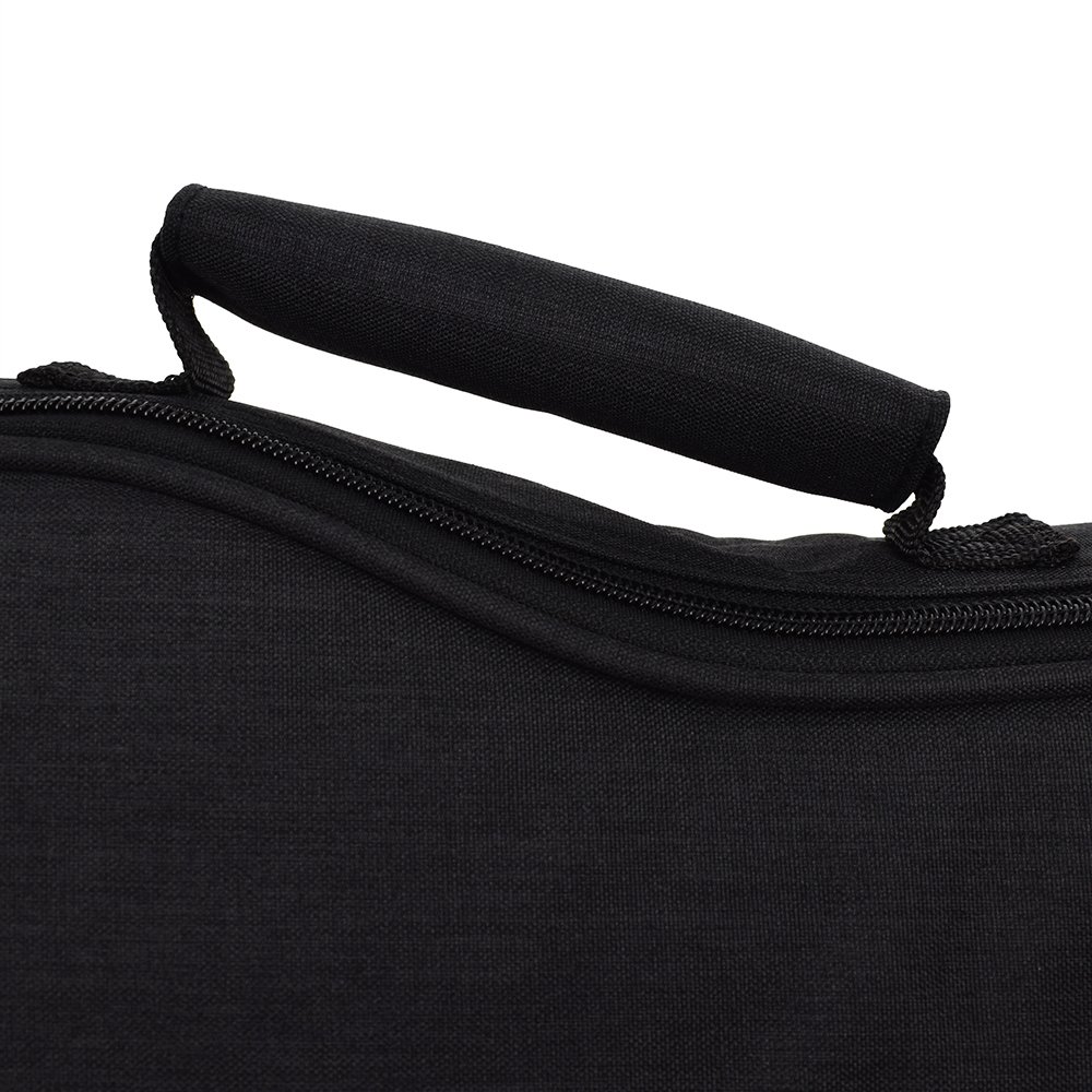 CLOUDMUSIC Ukulelen-Tasche, gepolstert, Rucksack für Sopran, 53,3 cm (21 Zoll), Sopran, Schwarz