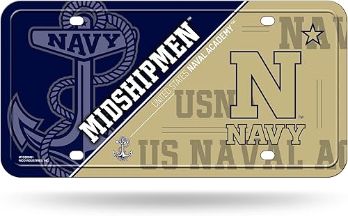 Miniatura 94 de NCAA etiqueta de metal para auto, negro