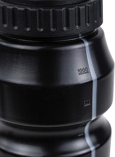 Miniatura 5 de Cannon Sports Botella de agua exprimible de 1 litro con tapa con popote, fácil agarre, 34 onzas, paquete de 2 (color negro)