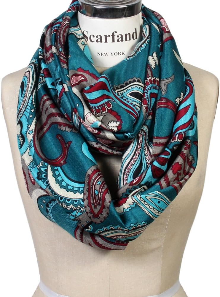 Scarf& Scarfand's Vibrant Colored Artistic Painting & Graphic Print Infinity Fashion - Image 3