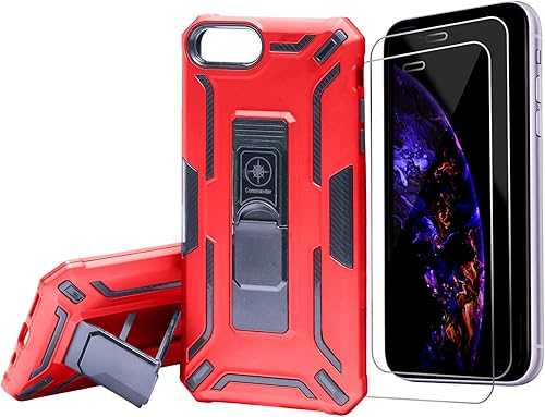 Miniatura 7 de Crocon Funda diseñada para iPhone 12/12 Pro con protector de pantalla [2 piezas] a prueba de golpes, resistente grado militar, funda protectora