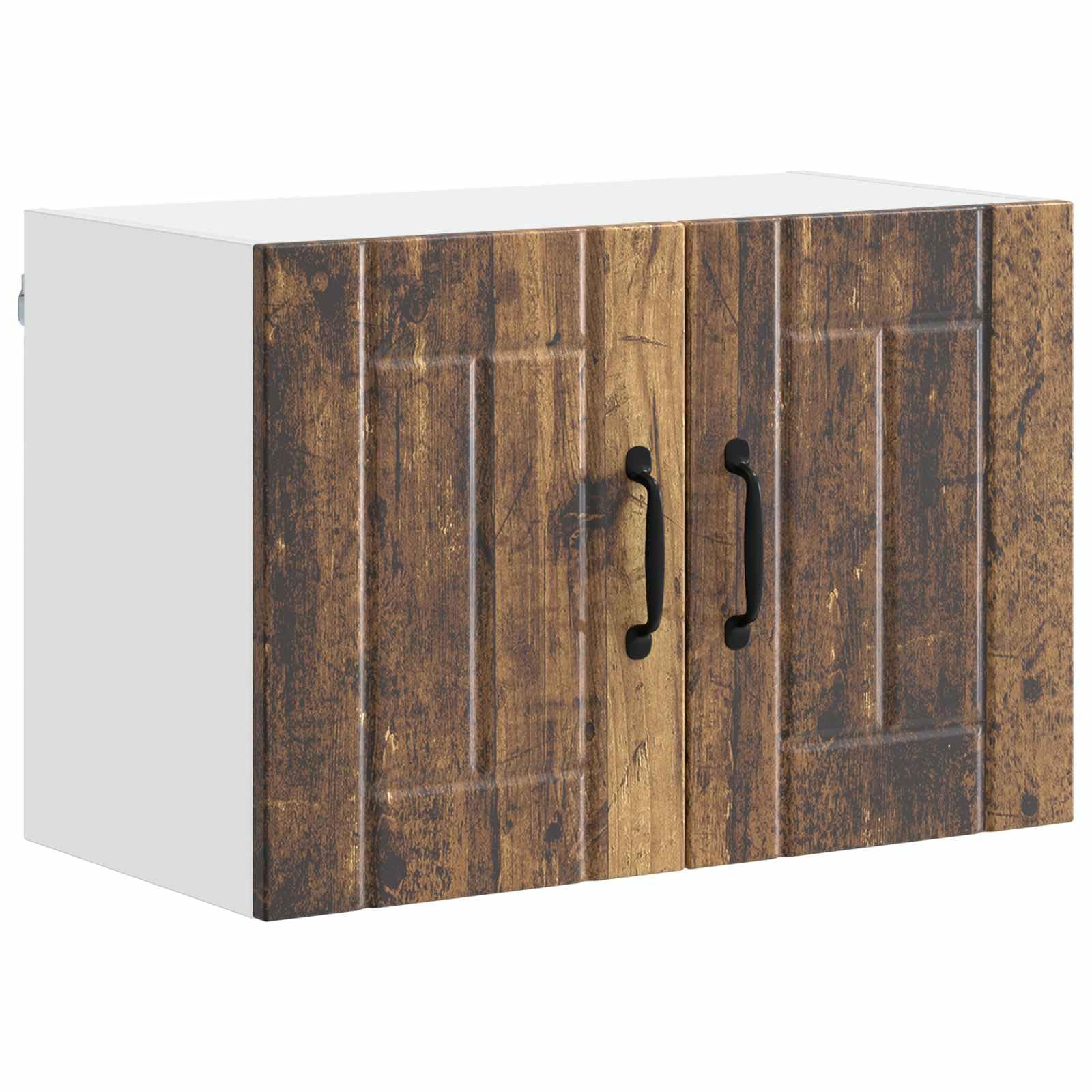 Wandschrank Lucca Küchenschrank in Altholz-Optik, Hängeschrank aus Holzwerkstoff mit 2 Türen und 2 Regalböden, Modernes Design für Küche und Wohnbereich, 60 x 31 x 40 cm