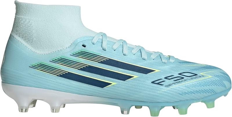 adidas Womens F50 Sparkfusion Pro Mid Cut Firm Ground Artificial Ground Soccer Cleats - White