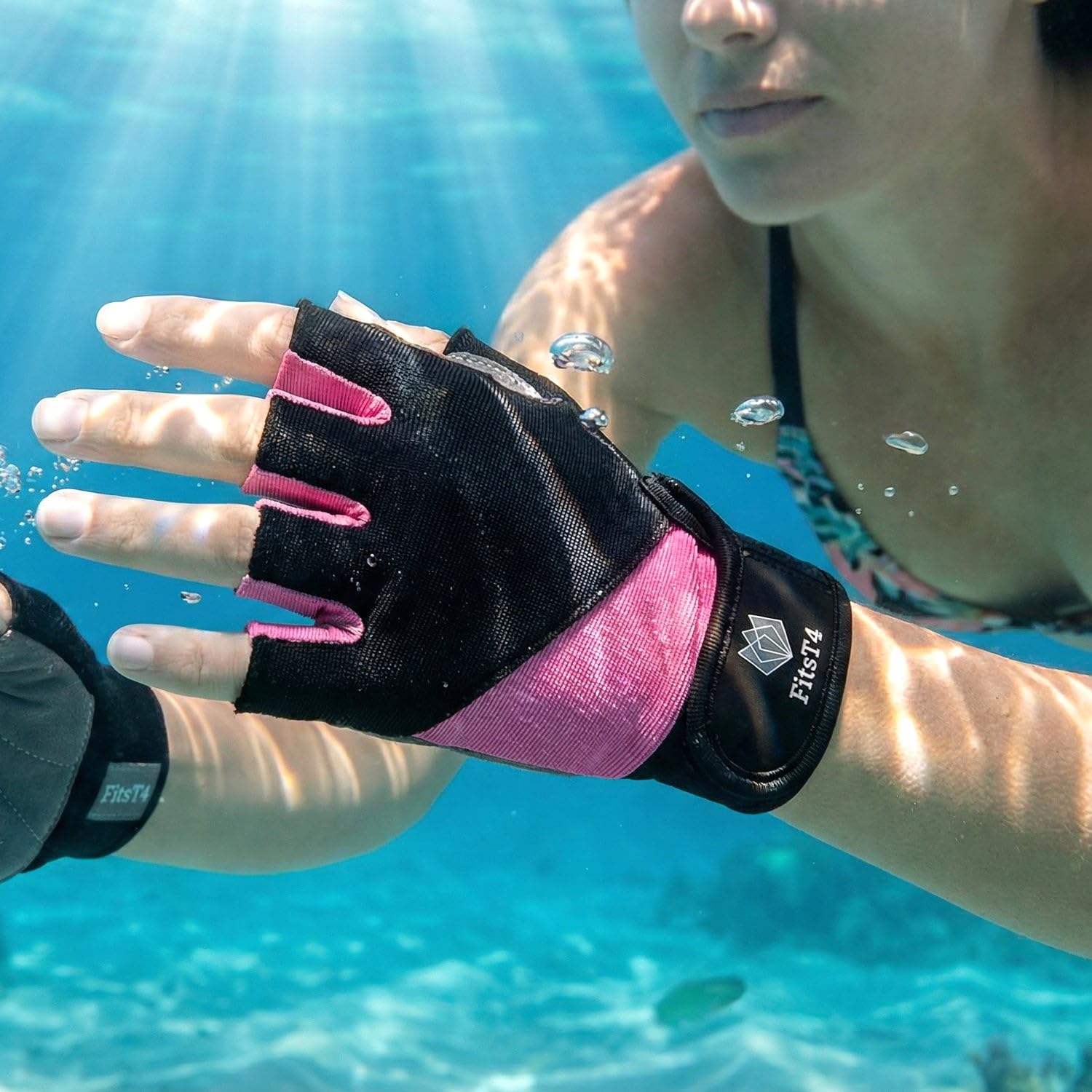 FitsT4 Sports Guanti da surf 3/4 dita imbottiti antiscivolo per sci nautico canoa, windsurf, kiteboard, vela, kayak, SUP Stand Up Paddling. per uomini, donne e bambini